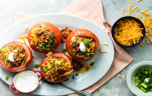 Taco Stuffed Tomatoes Best Recipe With Ground Beef 2023 Online