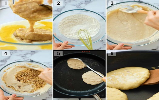 banana foster pancakes instructions