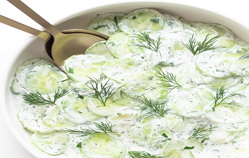 german-cucumber-salad-with-sour-cream-and-dill