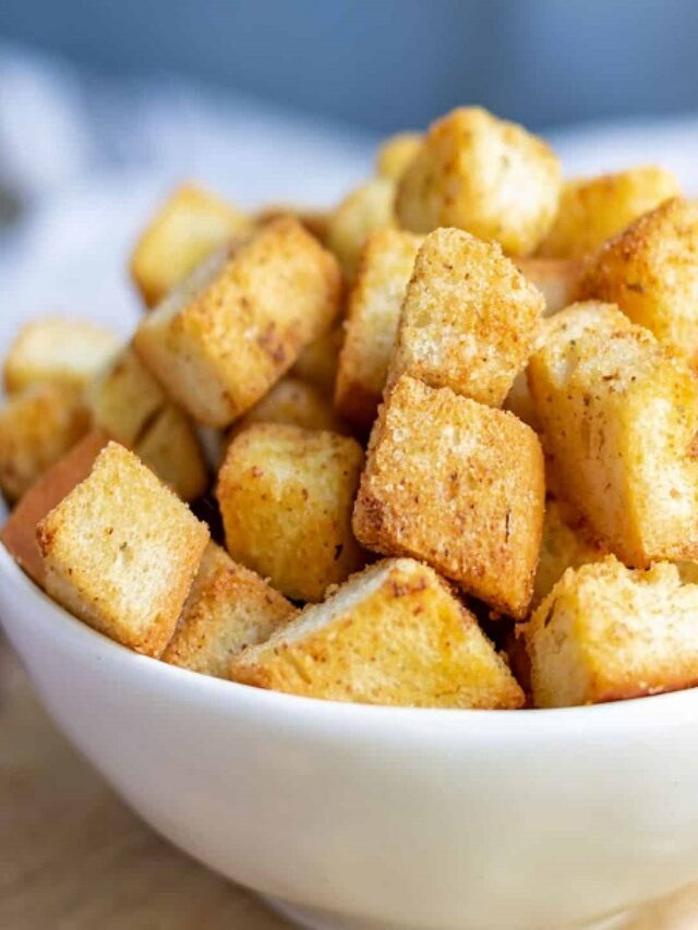 air fryer croutons dried herbs