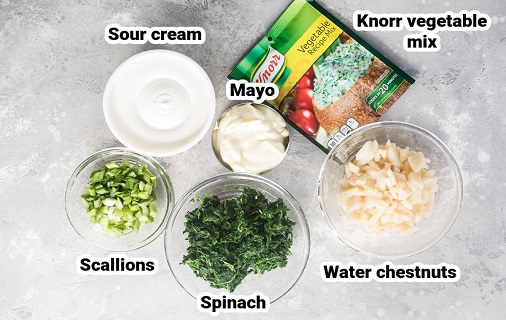 Knorr spinach dip recipe ingredients