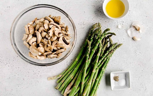 roasted asparagus and mushrooms ingredients