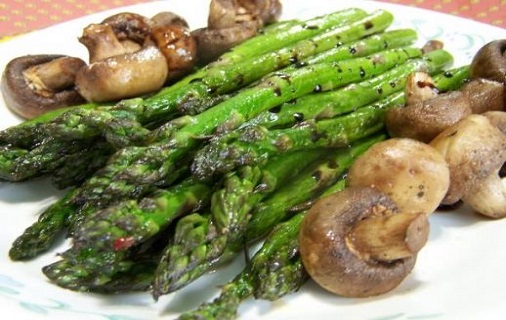 roasted asparagus and mushrooms recipe