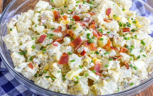 simple potato salad recipe with egg and mayonnaise