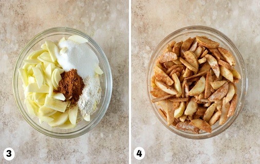 apple crumble filling process