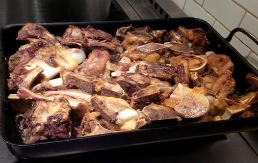 beef bone roasting