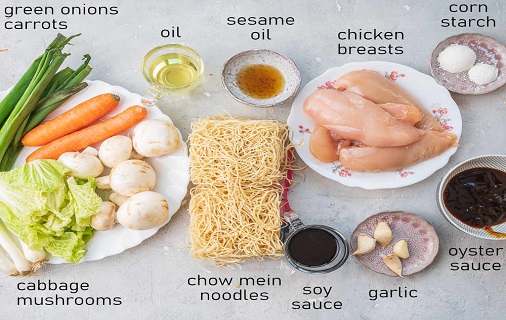 chicken chow mein recipe ingredients