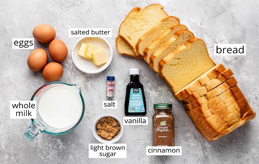 cinnamon French toast recipe ingredients