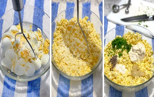 egg salad making process