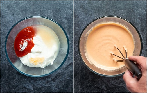 sriracha aioli making process