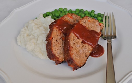 turkey meatloaf with mashed potatoes