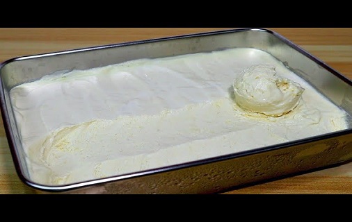 vanilla ice cream recipe in air tight container