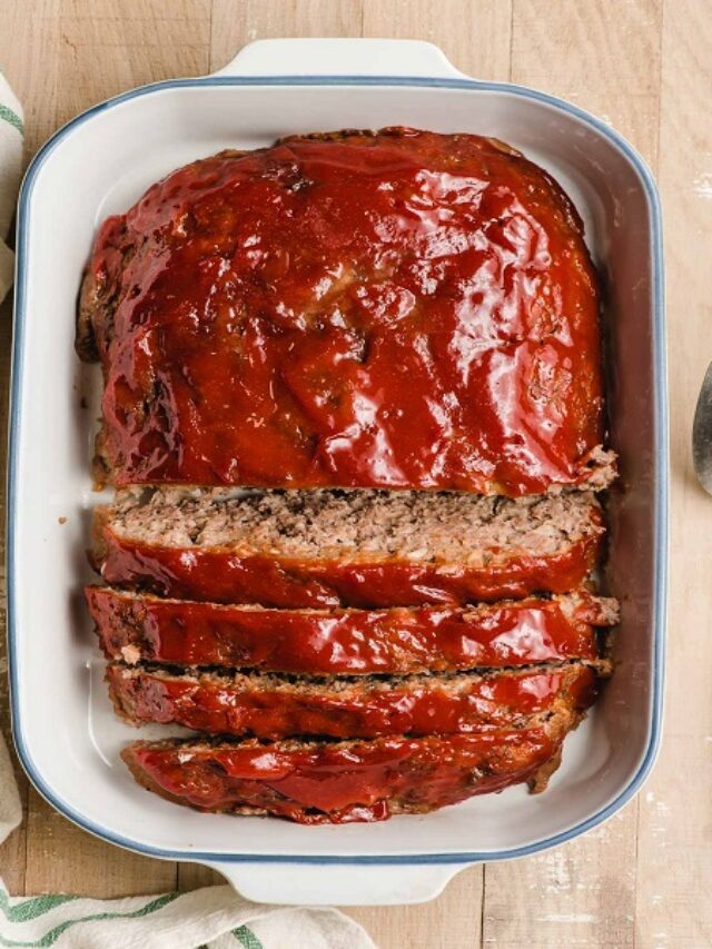 turkey meatloaf baking in oven