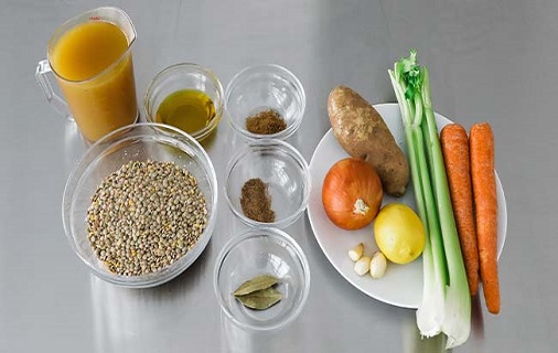 green lentil soup recipe ingredients