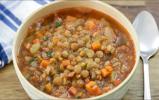 green lentil soup recipe