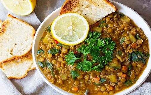 green lentil soup